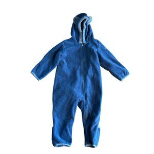 Columbia Infant Baby18-24 Months Tiny Bear II Bunting Fleece One Piece Zip Blue